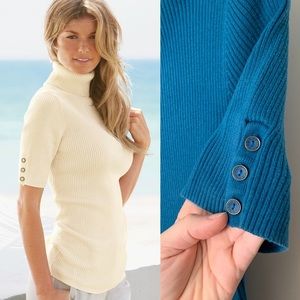 EUC Victoria’s Secret Ribbed Short Sleeve Sweater